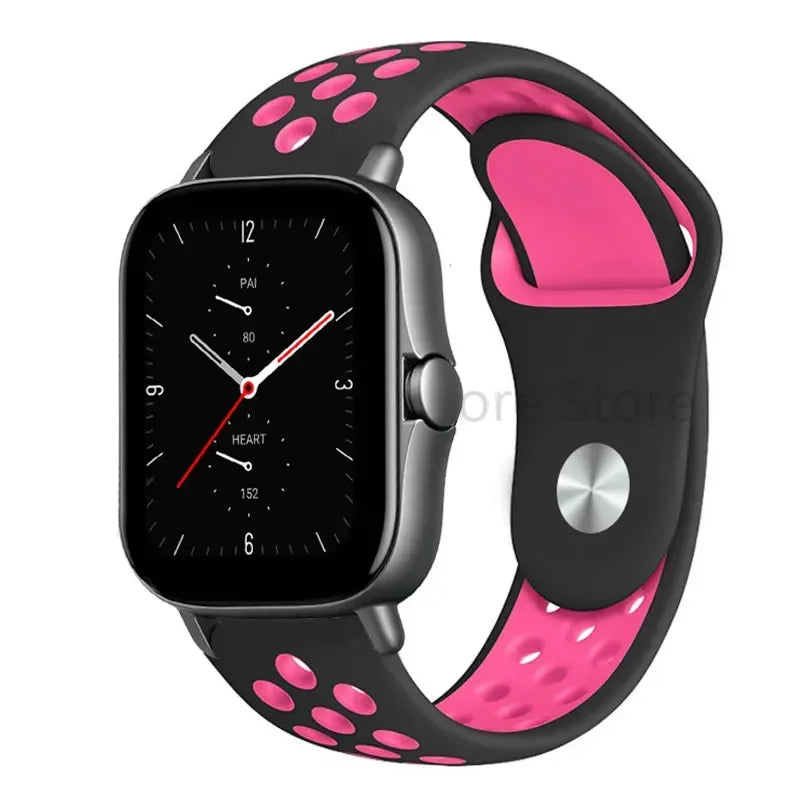 20mm 22mm Bracelet for Amazfit strap Silicone GTS/2/2e/GTS2 Mini/GTR 42mm/47mm/GTR2/2e/stratos Sport Watch band Amazfit bip 6 5