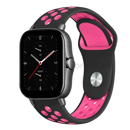 20mm 22mm Bracelet for Amazfit strap Silicone GTS/2/2e/GTS2 Mini/GTR 42mm/47mm/GTR2/2e/stratos Sport Watch band Amazfit bip 6 5