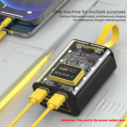3*18650 Battery Charger Case DIY Power Bank Box Fast Charge 5V 2A Double USB Output Battery Storage Box With LED Night Light