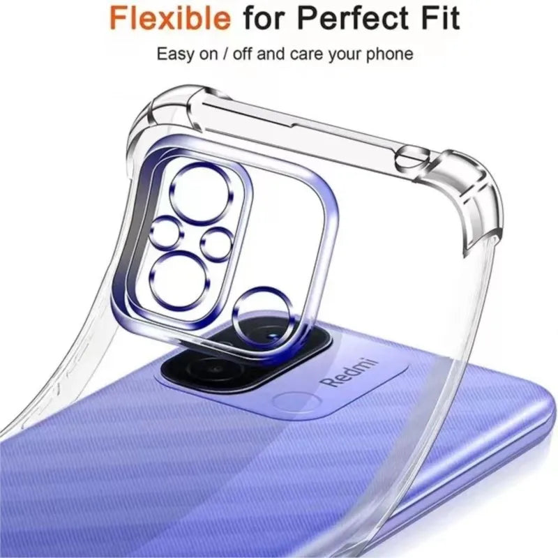 1.5MM Thick Air-Bag Clear Case For Xiaomi Redmi 10C 10A 9A 9C 12c Redmi Note 10 10S 11 11s 12s 12 Pro 5G A1 A2 Plus Cover Cases