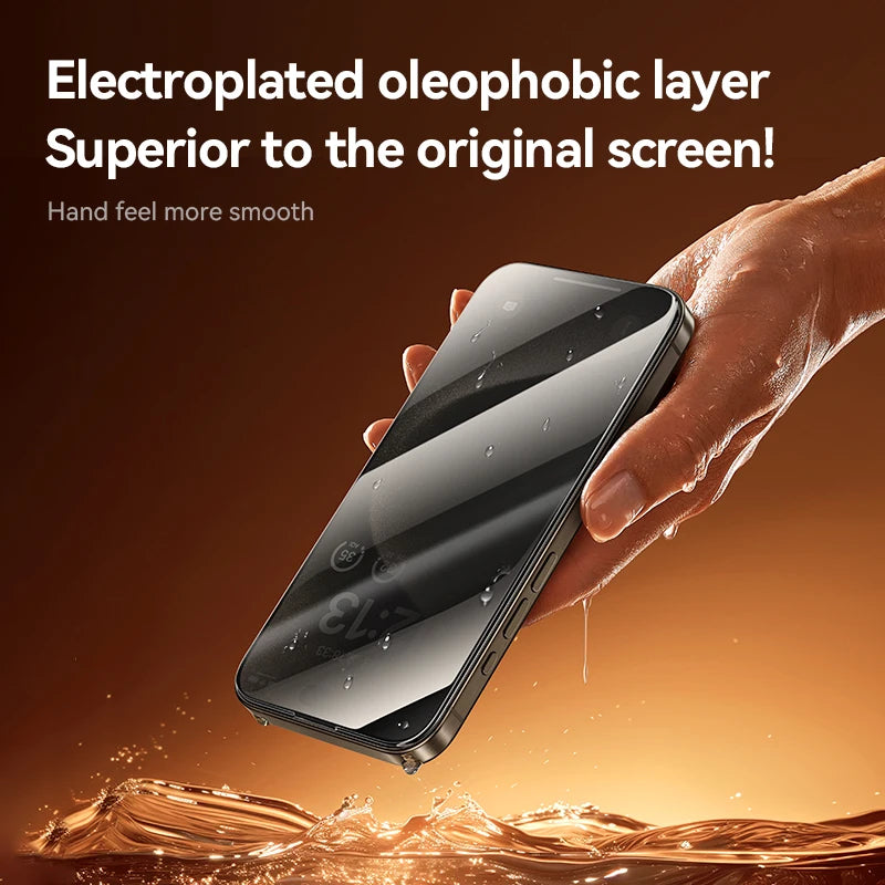 Joyroom 1/2Pcs Anti-spy Glass For iPhone 16 15 Pro Max Glass For iPhone 16 15 14 13 12 Pro Max Privacy Screen Protector Film