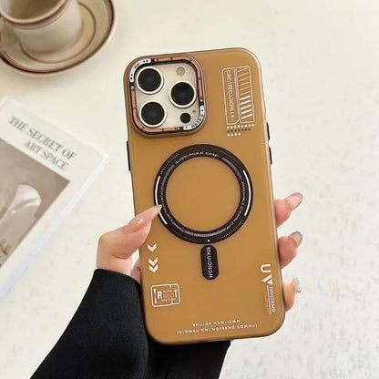 Matte Magnetic Phone Case For iPhone  16 15 13 12 14 Pro Max for Magsafe Wireless Charge Frosted Metal Lens Frame Buttons Cover