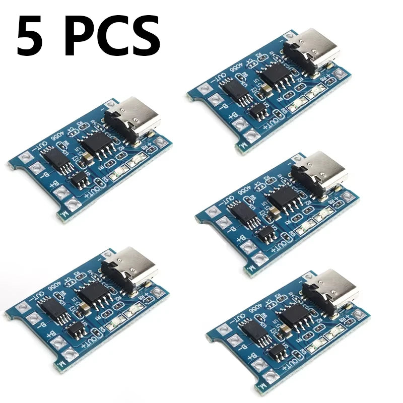 TP4056 Type-C USB 5V 1A Li-ion Charger Module with Protection for 18650 Li-Po Arduino Raspberry Pi DIY Electronic Kit Power Bank