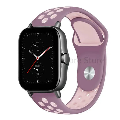 20mm 22mm Bracelet for Amazfit strap Silicone GTS/2/2e/GTS2 Mini/GTR 42mm/47mm/GTR2/2e/stratos Sport Watch band Amazfit bip 6 5