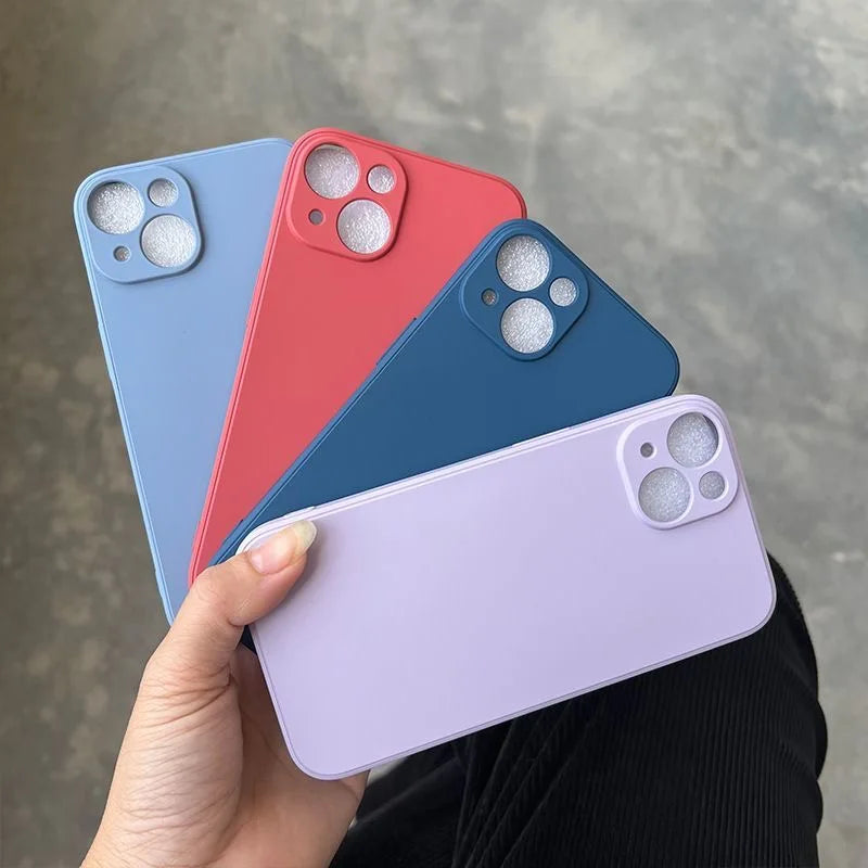 Phone Case For Iphone 14 Plus 13 12 Mini 11 Pro Max Xs X Xr 7 8 Candy Color Original Liquid Silicone Soft Protector Back Cover