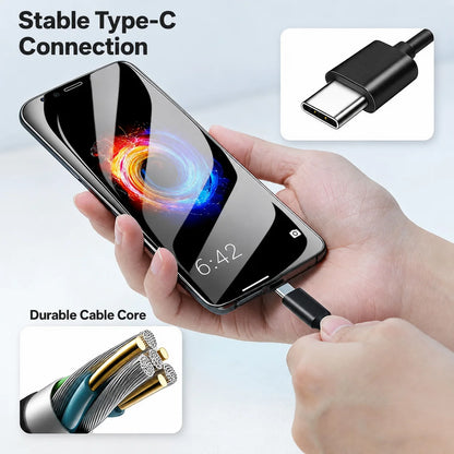 USB 3.2 Type C to A Cable 10Gbps 60W PD Fast Charging Data Transfer for Galaxy S23 S22 Note 20 Pixel iPad Pro SSD Android Auto