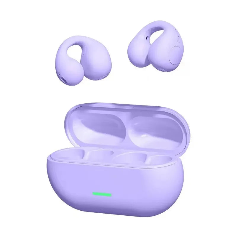 T75 Bluetooth headset 5.3 wireless bone conduction headset clip-on music sports game headset