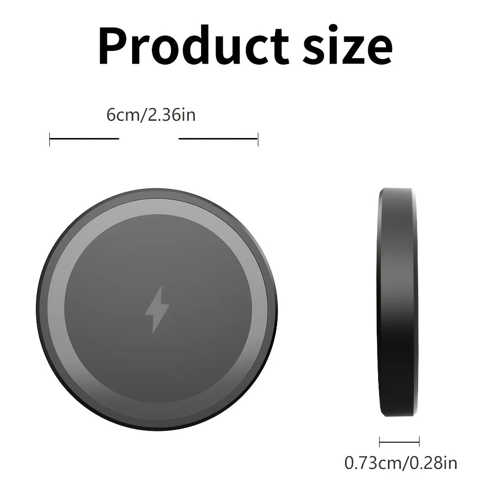 Mini Magnetic Wireless Charger Phone Pad For Magsafe iPhone 17 16 15 14 13 12 Pro Max Airpods 4 Pro Magnet Fast Charging Station