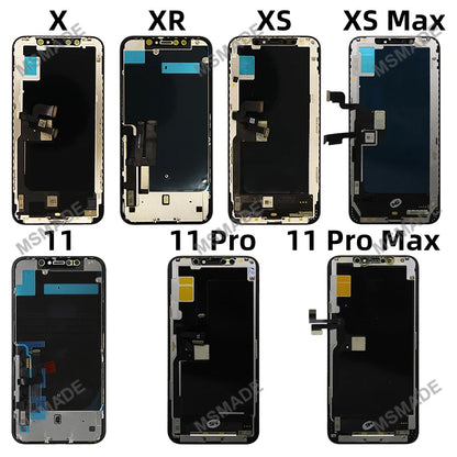 OLED 16 LCD For iPhone X XS XR 11 12 13 PRO Screen For iPhone 14 Plus 15 pro Touch Screen For INCELL 16 Pro max Display 12 Mini