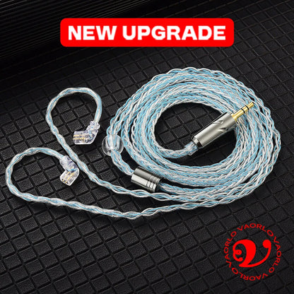QKZ T1 Earphone Cable Original QDC Copper Silver-plated Upgrade Wire 3.5mm Wired Headphone For KZ ZSN PRO X ZS10 pro EDX TRN CCA